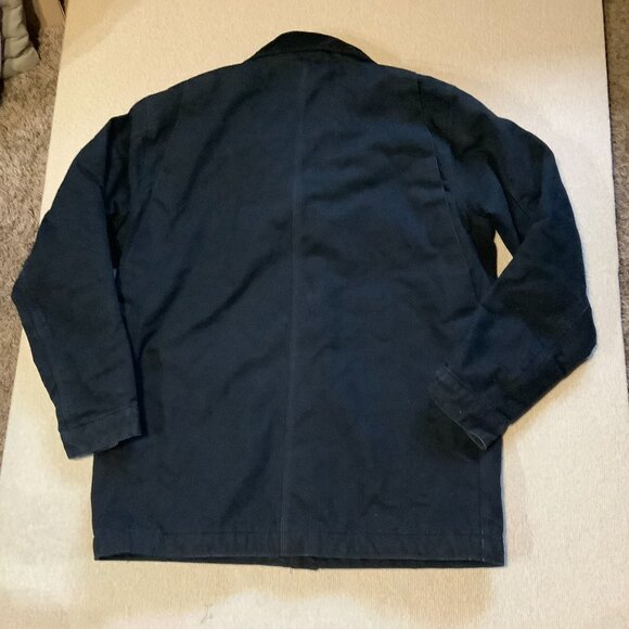 Carhartt Duck Chore Blanket Lined Jacket Coat Black Size Medium - Picture 5 of 13